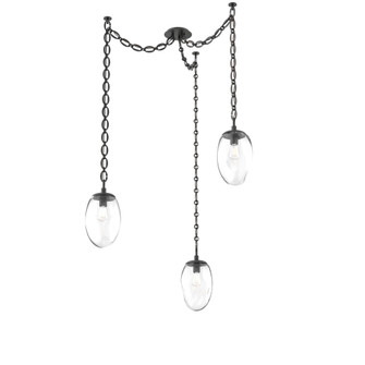 Meteo Round 3pc Swag Multi-Pendant Chain (Bulb) (1289|SNB0063-03-MB-C-CH2-E2)