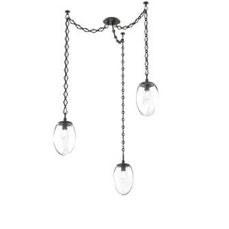 Meteo Round 3pc Swag Multi-Pendant Chain (Bulb) (1289|SNB0063-03-MB-C-CH1-E2)