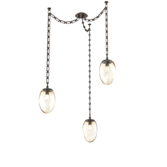 Meteo Round 3pc Swag Multi-Pendant Chain (Bulb) (1289|SNB0063-03-FB-A-CH3-E2)