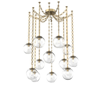 Aster Round 12pc Swag Multi-Pendant Chain (Bulb) (1289|SNB0062-12-GB-C-CH2-E2)