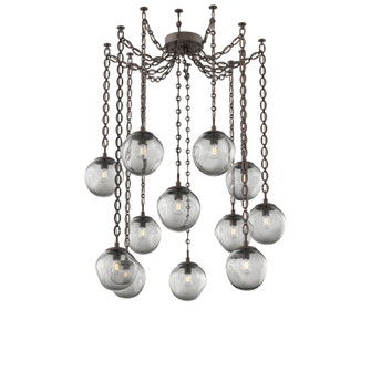 Aster Round 12pc Swag Multi-Pendant Chain (Bulb) (1289|SNB0062-12-FB-S-CH2-E2)