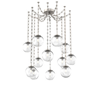 Aster Round 12pc Swag Multi-Pendant Chain (Bulb) (1289|SNB0062-12-BS-C-CH3-E2)