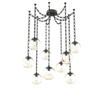 Aster Round 9pc Swag Multi-Pendant Chain (Bulb) (1289|SNB0062-09-MB-A-CH3-E2)