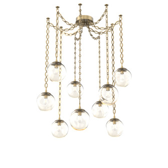 Aster Round 9pc Swag Multi-Pendant Chain (Bulb) (1289|SNB0062-09-GB-A-CH2-E2)
