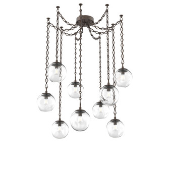Aster Round 9pc Swag Multi-Pendant Chain (Bulb) (1289|SNB0062-09-FB-C-CH1-E2)
