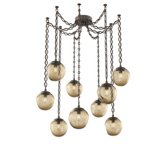 Aster Round 9pc Swag Multi-Pendant Chain (Bulb) (1289|SNB0062-09-FB-B-CH2-E2)