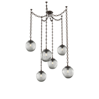 Aster Round 6pc Swag Multi-Pendant Chain (Bulb) (1289|SNB0062-06-FB-S-CH1-E2)