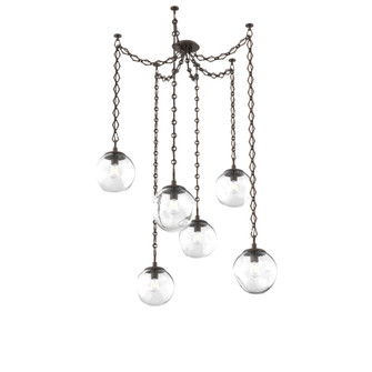 Aster Round 6pc Swag Multi-Pendant Chain (Bulb) (1289|SNB0062-06-FB-C-CH1-E2)