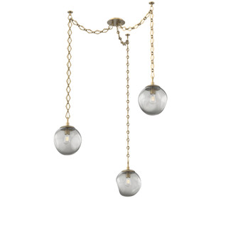 Aster Round 3pc Swag Multi-Pendant Chain (Bulb) (1289|SNB0062-03-GB-S-CH1-E2)