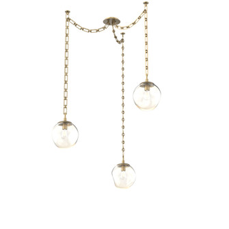 Aster Round 3pc Swag Multi-Pendant Chain (Bulb) (1289|SNB0062-03-GB-A-CH3-E2)