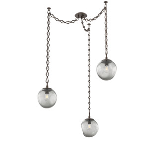Aster Round 3pc Swag Multi-Pendant Chain (Bulb) (1289|SNB0062-03-FB-S-CH1-E2)
