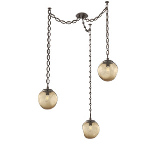Aster Round 3pc Swag Multi-Pendant Chain (Bulb) (1289|SNB0062-03-FB-B-CH2-E2)