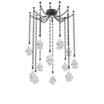 Blossom Round 12pc Swag Multi-Pendant Chain (1289|SNB0059-12-MB-BC-CH1-L3)