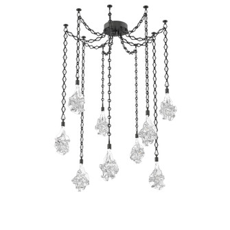 Blossom Round 9pc Swag Multi-Pendant Chain (1289|SNB0059-09-MB-BC-CH1-L1)
