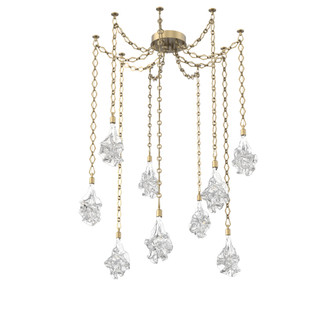 Blossom Round 9pc Swag Multi-Pendant Chain (1289|SNB0059-09-GB-BC-CH1-L1)