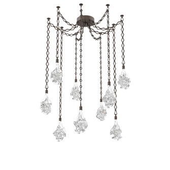 Blossom Round 9pc Swag Multi-Pendant Chain (1289|SNB0059-09-FB-BC-CH1-L3)