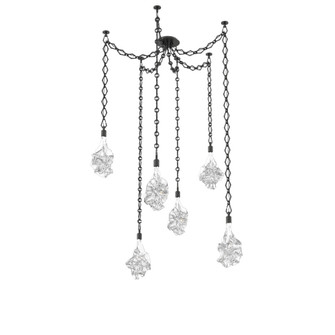 Blossom Round 6pc Swag Multi-Pendant Chain (1289|SNB0059-06-MB-BC-CH1-L3)
