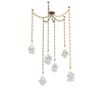 Blossom Round 6pc Swag Multi-Pendant Chain (1289|SNB0059-06-GB-BC-CH2-L1)