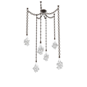 Blossom Round 6pc Swag Multi-Pendant Chain (1289|SNB0059-06-FB-BC-CH2-L3)