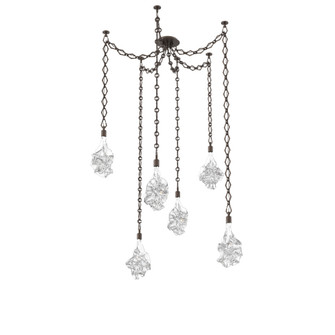 Blossom Round 6pc Swag Multi-Pendant Chain (1289|SNB0059-06-FB-BC-CH1-L1)