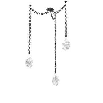 Blossom Round 3pc Swag Multi-Pendant Chain (1289|SNB0059-03-MB-BC-CH2-L1)