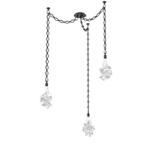 Blossom Round 3pc Swag Multi-Pendant Chain (1289|SNB0059-03-MB-BC-CH1-L3)