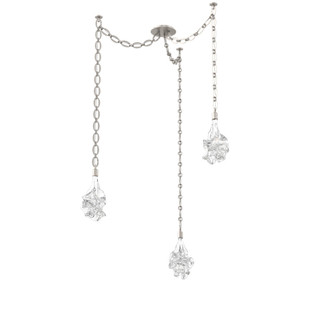 Blossom Round 3pc Swag Multi-Pendant Chain (1289|SNB0059-03-BS-BC-CH2-L3)