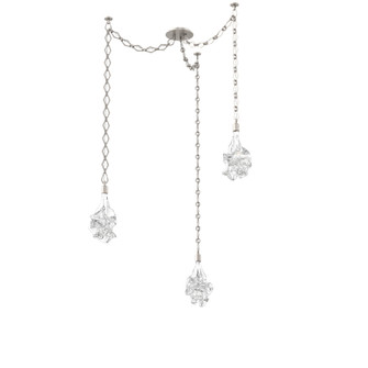 Blossom Round 3pc Swag Multi-Pendant Chain (1289|SNB0059-03-BS-BC-CH1-L3)