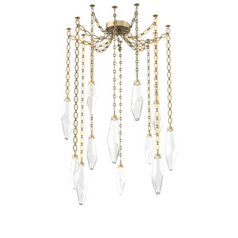 Rock Crystal Round Chain 12pc Swag Multi-Pendant (1289|SNB0050-12-GB-CC-CH2-L1)