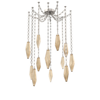 Rock Crystal Round Chain 12pc Swag Multi-Pendant (1289|SNB0050-12-BS-CB-CH2-L3)
