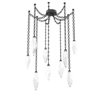 Rock Crystal Round Chain 9pc Swag Multi-Pendant (1289|SNB0050-09-MB-CC-CH2-L1)