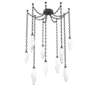 Rock Crystal Round Chain 9pc Swag Multi-Pendant (1289|SNB0050-09-MB-CC-CH1-L3)