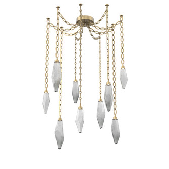 Rock Crystal Round Chain 9pc Swag Multi-Pendant (1289|SNB0050-09-GB-CS-CH2-L1)