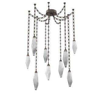 Rock Crystal Round Chain 9pc Swag Multi-Pendant (1289|SNB0050-09-FB-CS-CH3-L1)
