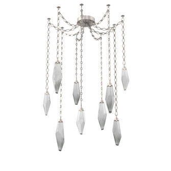Rock Crystal Round Chain 9pc Swag Multi-Pendant (1289|SNB0050-09-BS-CS-CH1-L3)