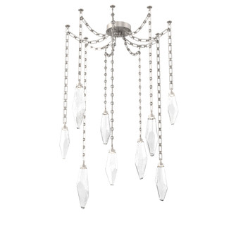 Rock Crystal Round Chain 9pc Swag Multi-Pendant (1289|SNB0050-09-BS-CC-CH3-L1)