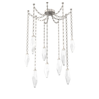 Rock Crystal Round Chain 9pc Swag Multi-Pendant (1289|SNB0050-09-BS-CC-CH2-L3)