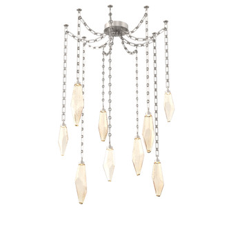 Rock Crystal Round Chain 9pc Swag Multi-Pendant (1289|SNB0050-09-BS-CA-CH3-L1)