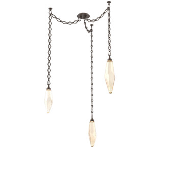 Rock Crystal Round Chain 3pc Swag Multi-Pendant (1289|SNB0050-03-FB-CA-CH1-L1)