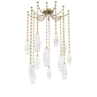 Aalto Multi Light Pendant Multi Port Canopy Gilded Brass (1289|SNB0049-12-GB-RC-CH3-L3)