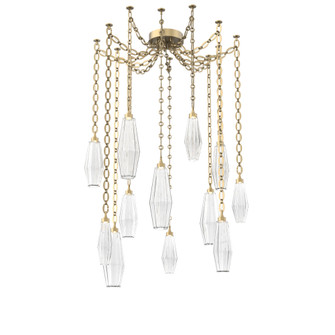 Aalto Multi Light Pendant Multi Port Canopy Gilded Brass (1289|SNB0049-12-GB-RC-CH2-L1)