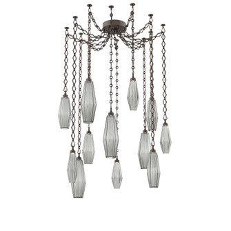Aalto Multi Light Pendant Multi Port Canopy Flat Bronze (1289|SNB0049-12-FB-RS-CH1-L1)