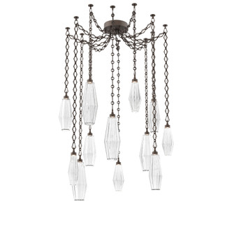 Aalto Multi Light Pendant Multi Port Canopy Flat Bronze (1289|SNB0049-12-FB-RC-CH1-L3)