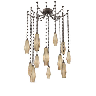 Aalto Multi Light Pendant Multi Port Canopy Flat Bronze (1289|SNB0049-12-FB-RB-CH3-L1)
