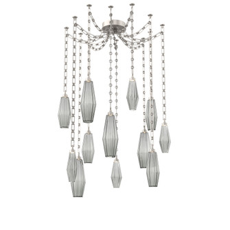 Aalto Round 12pc Swag Multi-Pendant Chain (1289|SNB0049-12-BS-RS-CH3-L1)
