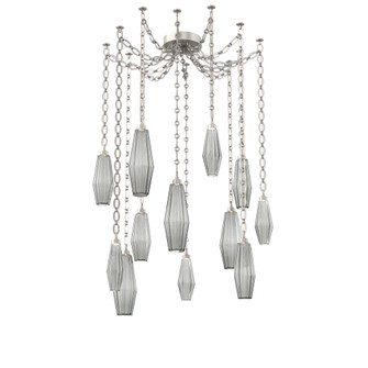 Aalto Round 12pc Swag Multi-Pendant Chain (1289|SNB0049-12-BS-RS-CH2-L3)