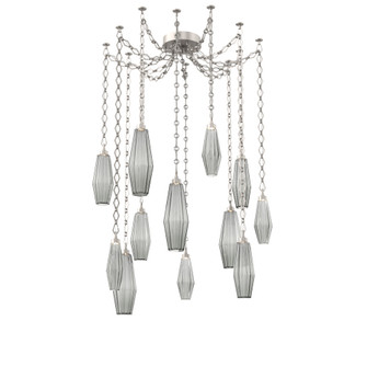 Aalto Round 12pc Swag Multi-Pendant Chain (1289|SNB0049-12-BS-RS-CH1-L1)