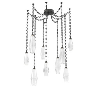 Aalto Round 9pc Swag Multi-Pendant Chain (1289|SNB0049-09-MB-RC-CH1-L1)