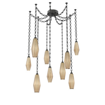 Aalto Multi Light Pendant Multi Port Canopy Matte Black (1289|SNB0049-09-MB-RB-CH1-L1)