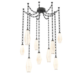 Aalto Round 9pc Swag Multi-Pendant Chain (1289|SNB0049-09-MB-RA-CH3-L3)